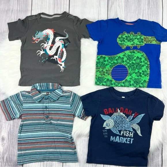 Tea Collection, Mini Borden 3T Boys Graphic T-Shirts and Shorts Assortment - Picture 2 of 9